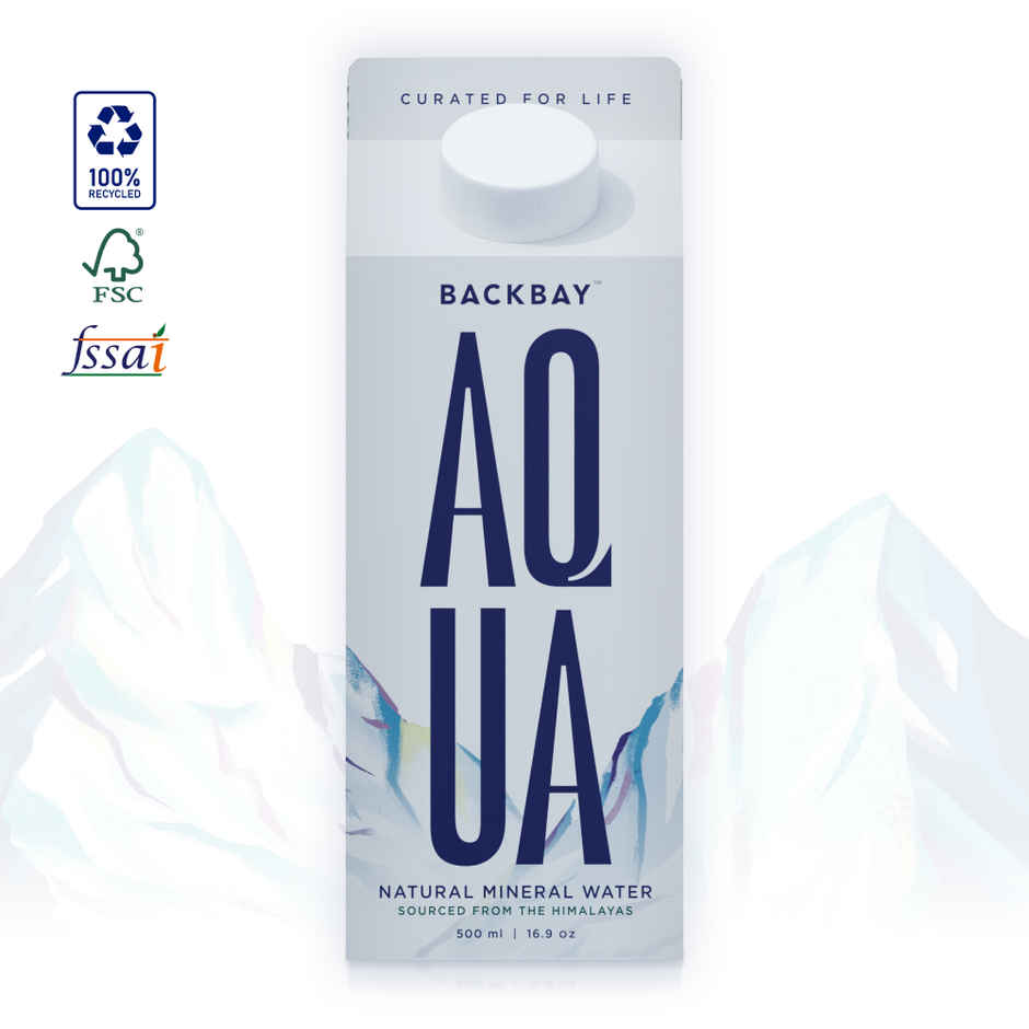 Backbay Aqua Himalayan Mineral Water | Naturally Occurring Electrolytes | Eco-Friendly | Hydrating
