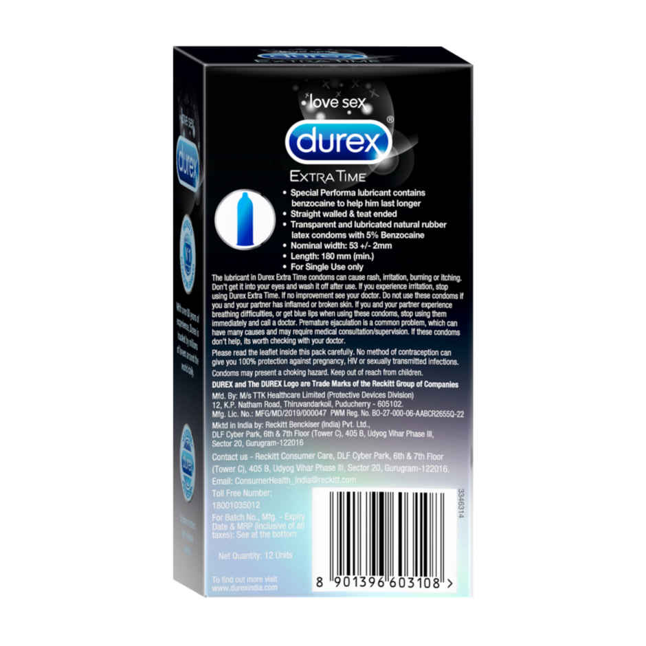 Durex Extra Time Longer Lasting Condom