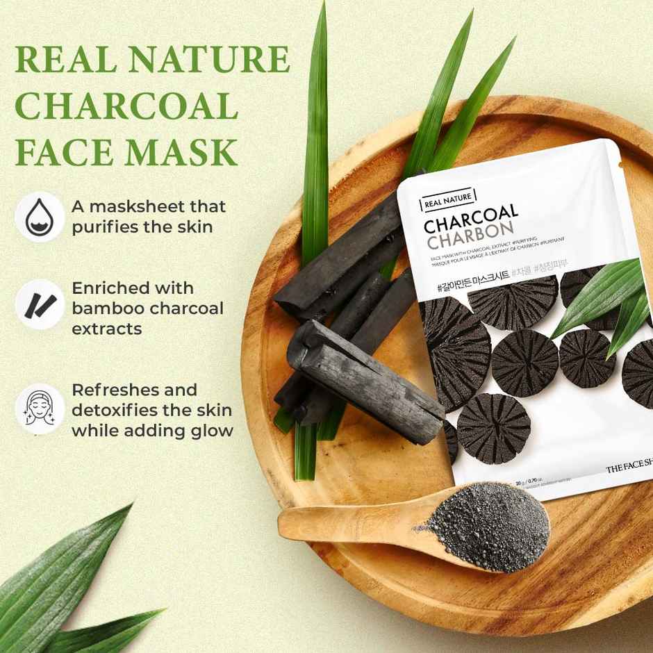 The Face Shop Real Nature Charcoal Face Mask Packet