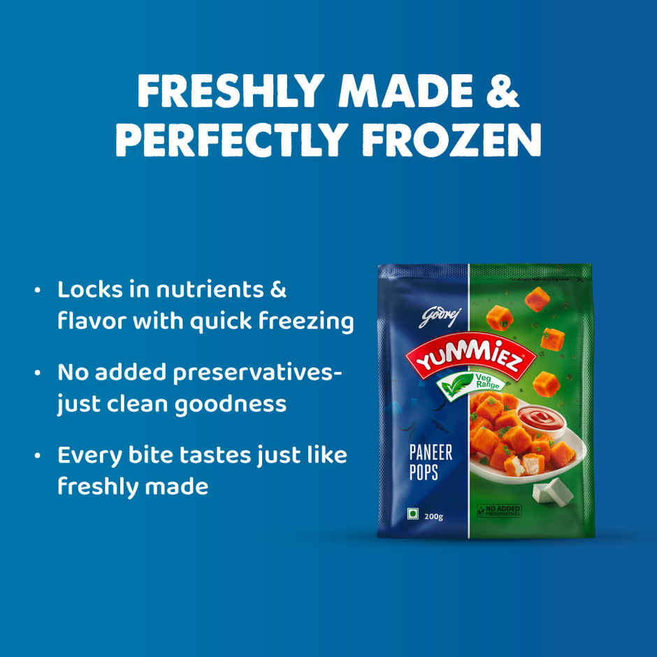 Godrej Yummiez Paneer Pops | Frozen Party Snack Combo