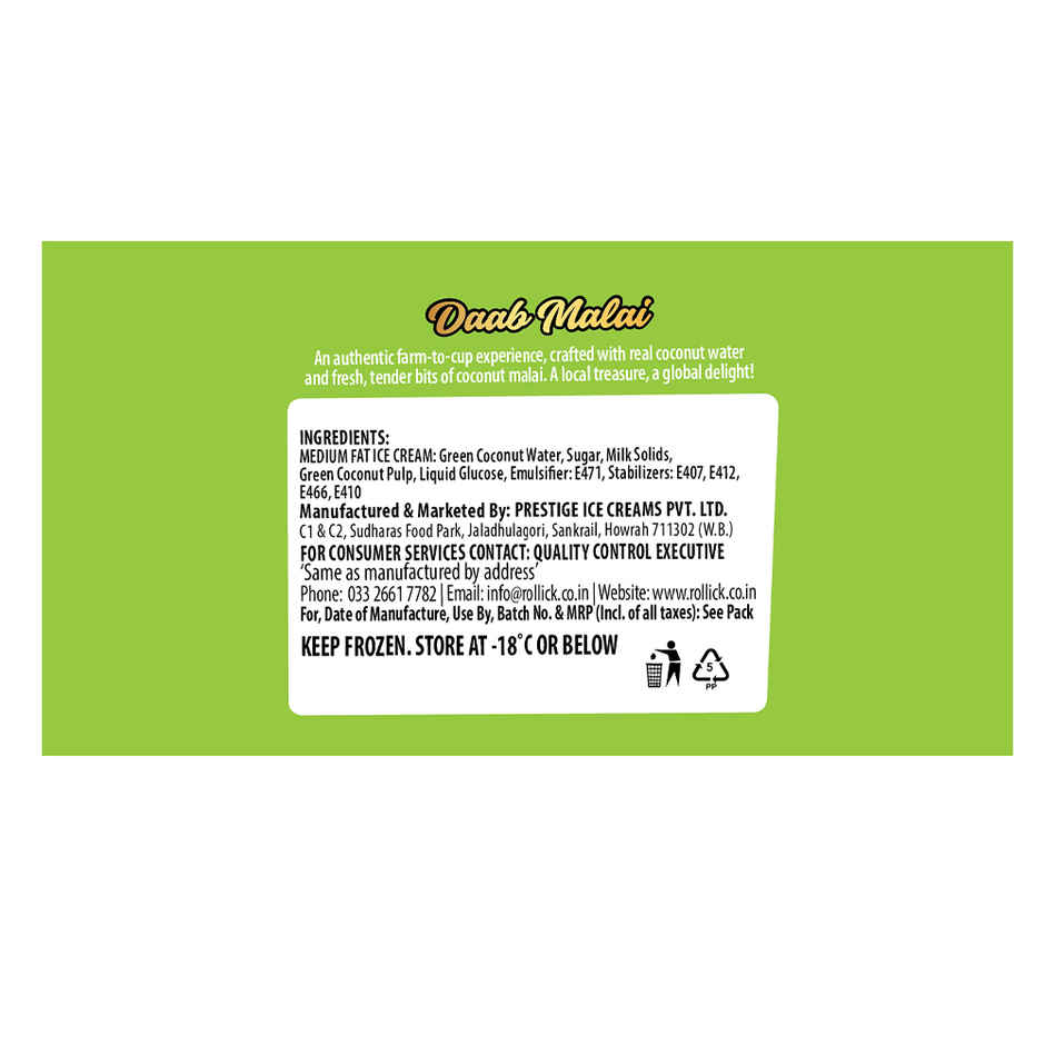 Rollick Daab Malai Ice Cream