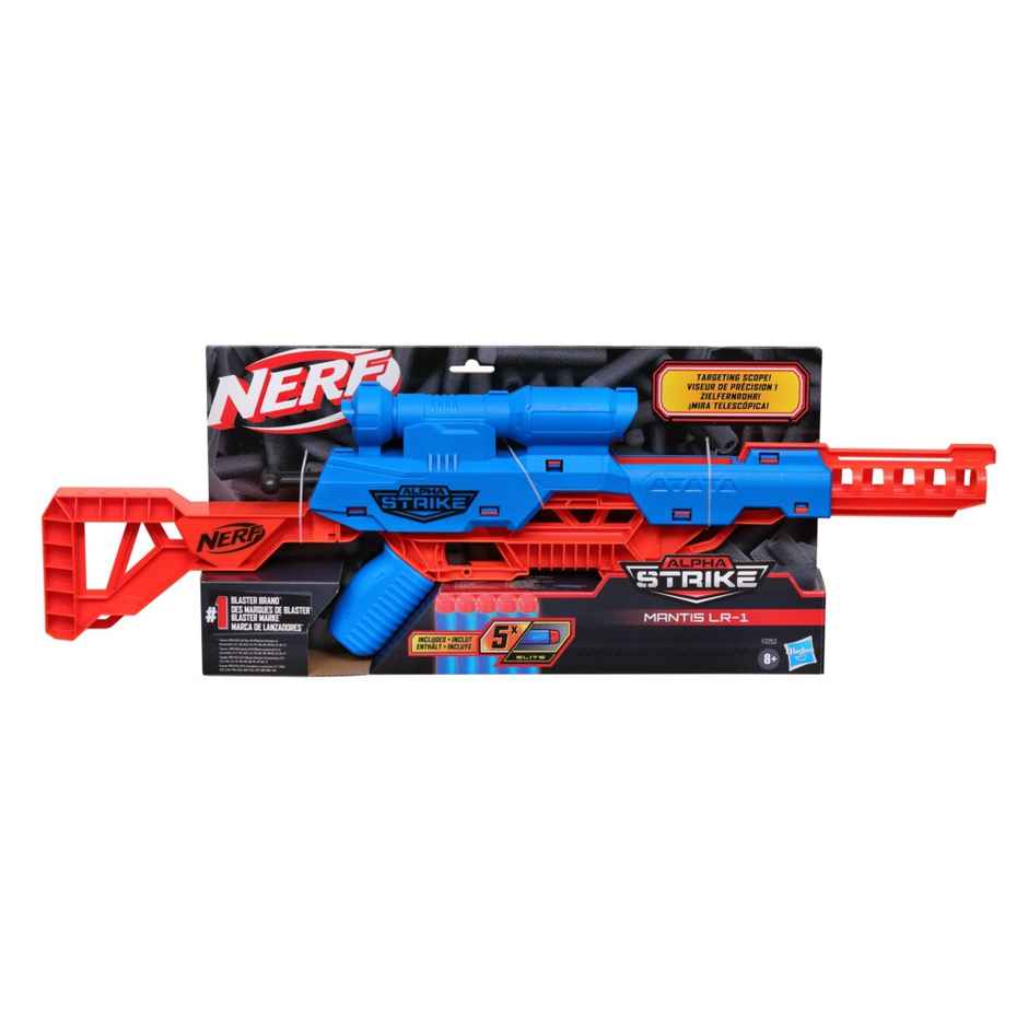 Nerf Alpha Strike Mantis LR-1 Dart Blaster with Scope | 5 Nerf Elite Darts | Toy Gun