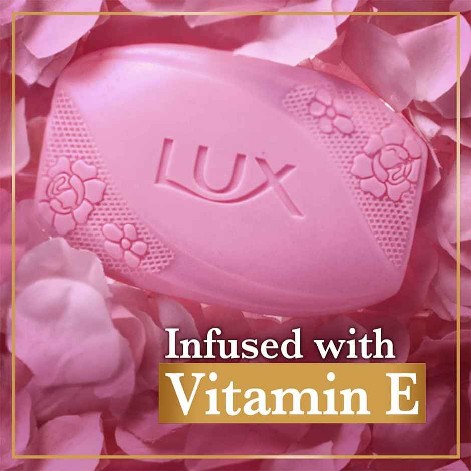Lux Soft Glow Offer Rose & Vitamin E Bathing Soap For Glowing Skin Beauty Soaps 