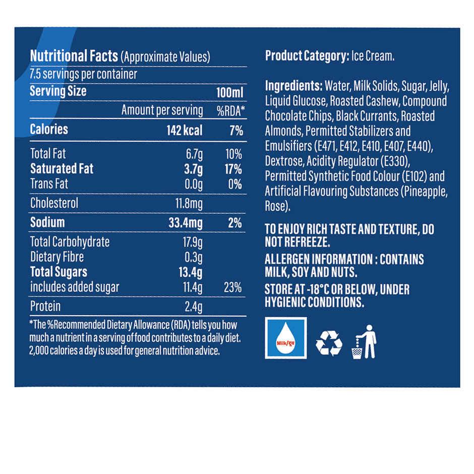 Mimo Classic American Nuts Divine Ice Cream Tub