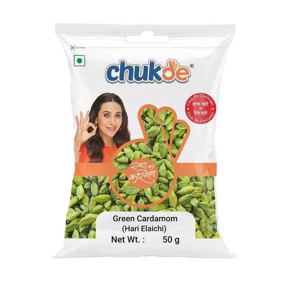 Chukde Green Cardamom Whole (Sabut Hari Choti Elaichi)