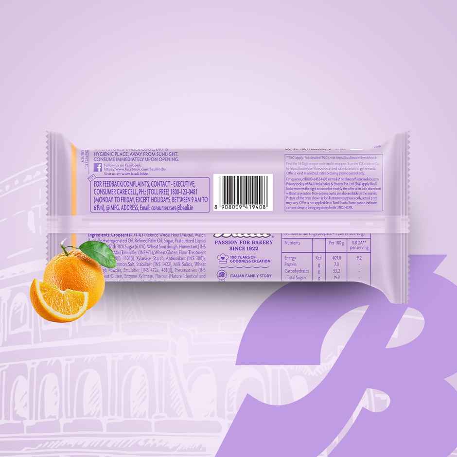 Bauli Moonfils Croissants Orange (Egg)