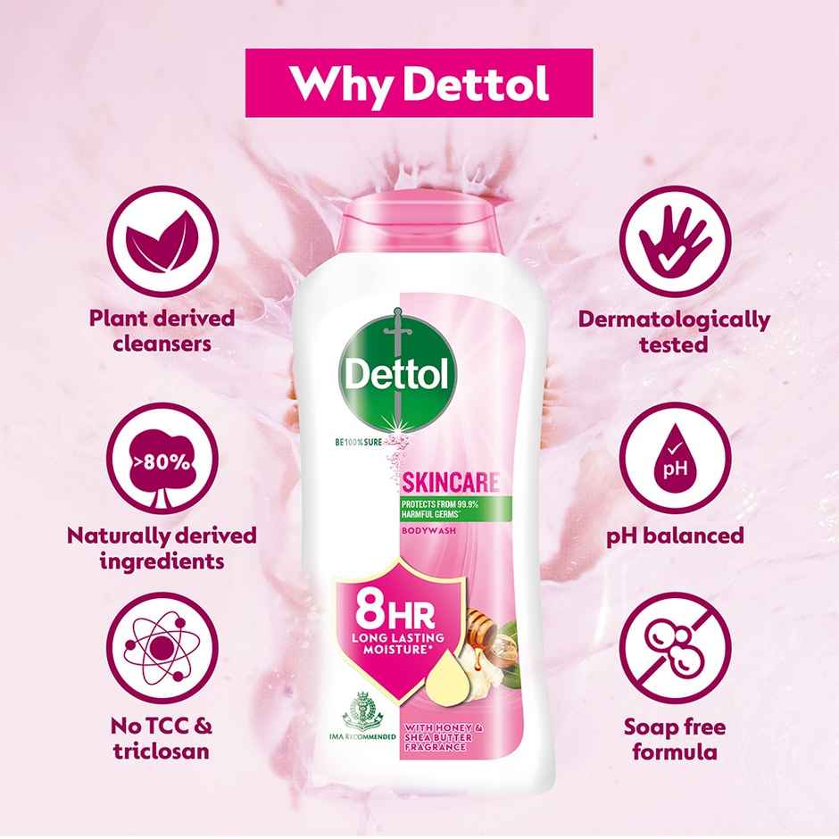 Dettol Body Wash and shower Gel | Skin Care Bottle