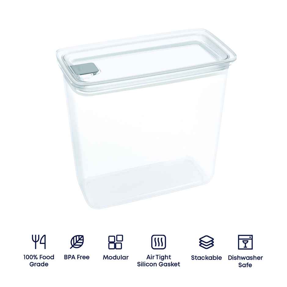 All Time Krisper Airtight Storage Contaner (2100 Ml) (Transparent)