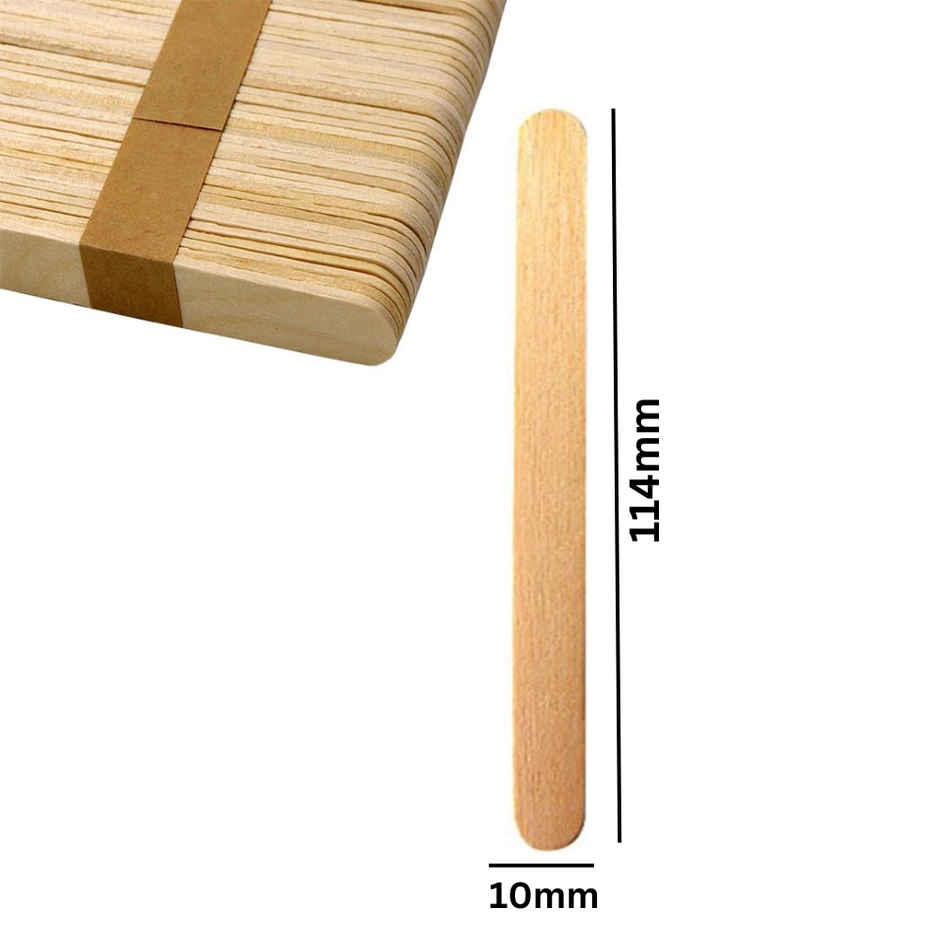 Se7en Wooden Ice Cream Sticks, 11 cm- Length