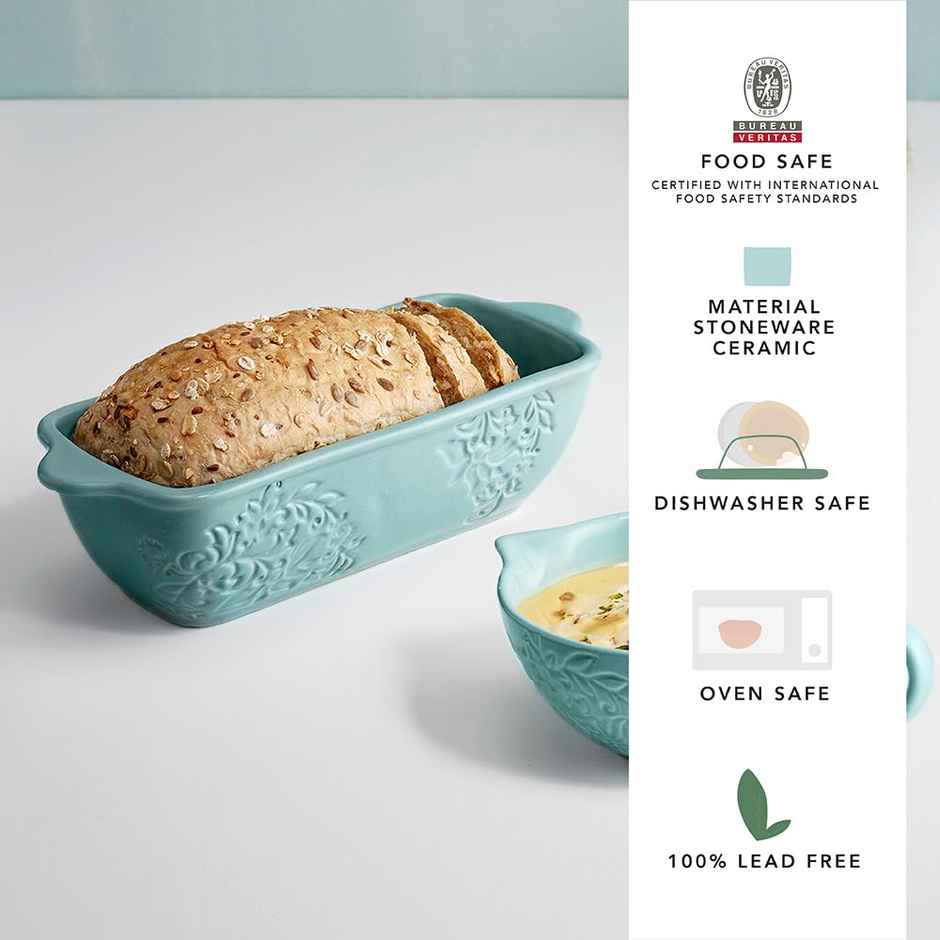 Ellementry Upper Crust Ceramic Loaf Pan