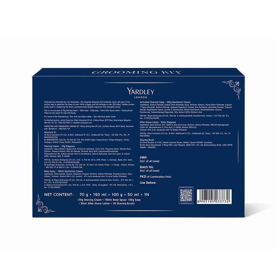 Yardley London Luxury Grooming Kit For Men - Pack of 5