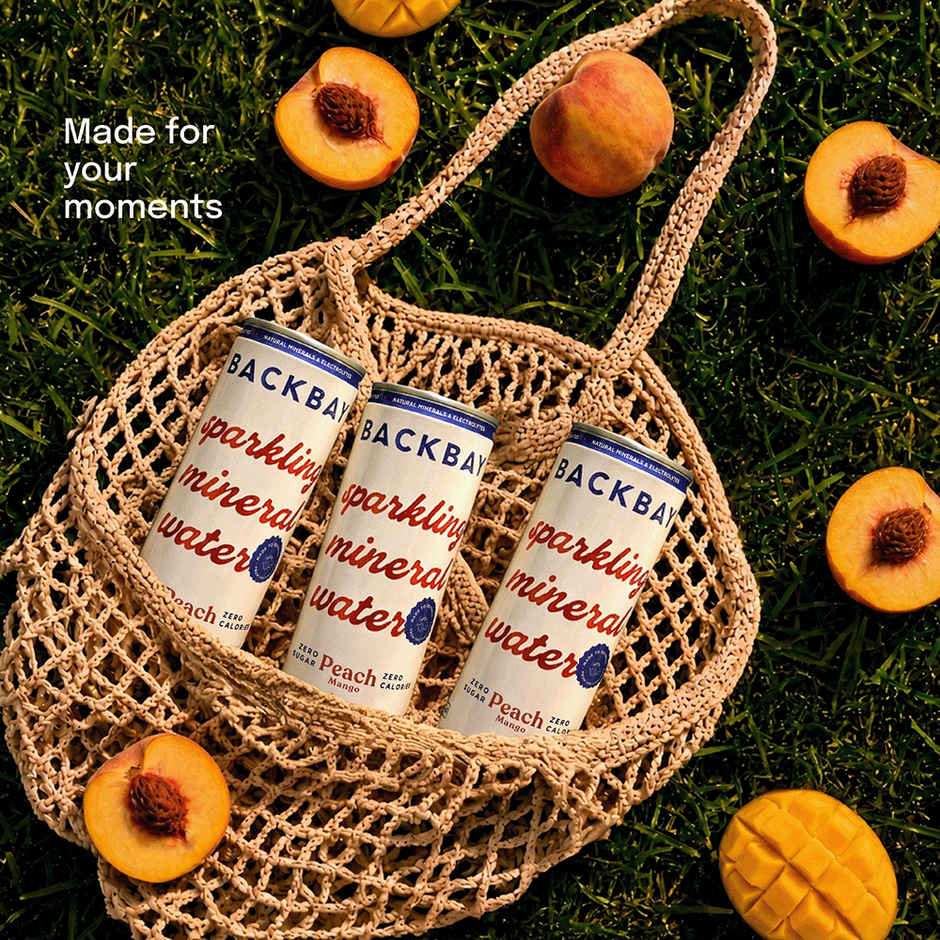 Backbay Peach Mango Sparkling Mineral Water