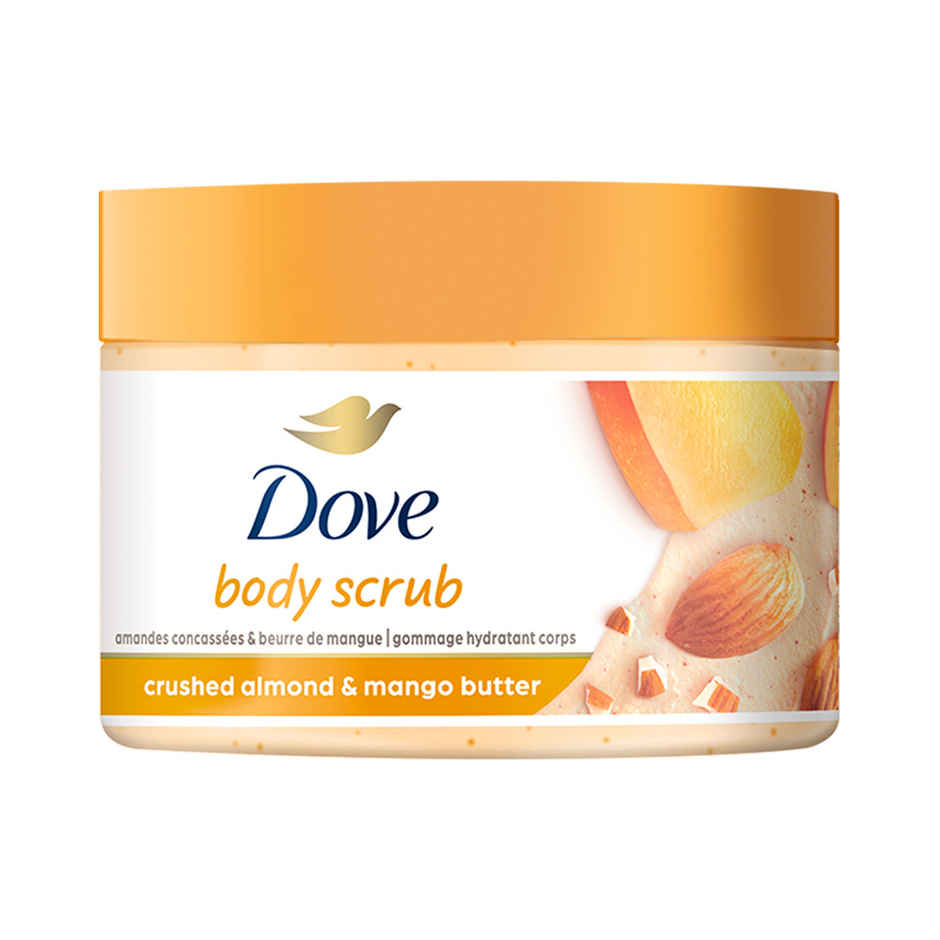 Dove Body Polish Scrub | Almond & Mango Butter | For Dry Skin | Get Soft & Smooth Skin