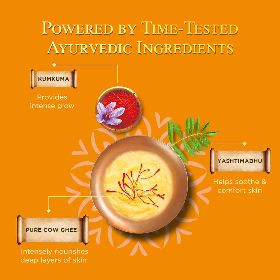 Himalaya Ayurveda Secrets Ghee Kesar Body Lotion | Nourished Glowing Skin