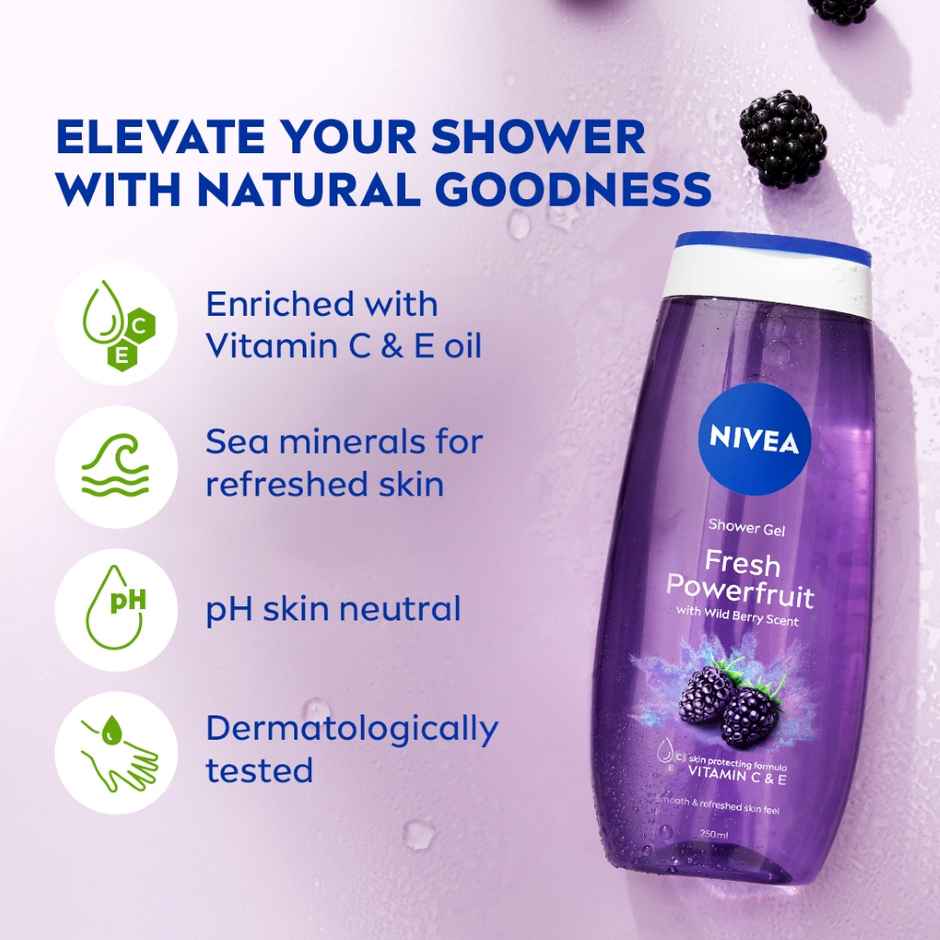 Nivea Shower Gel Power Fruit Fresh Body Wash
