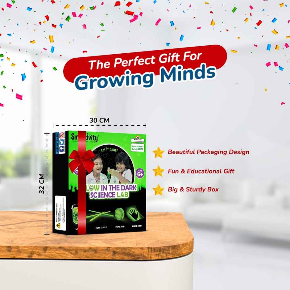 Smartivity Magical Glow In The Dark Science Experiment Kit - Smrt1214