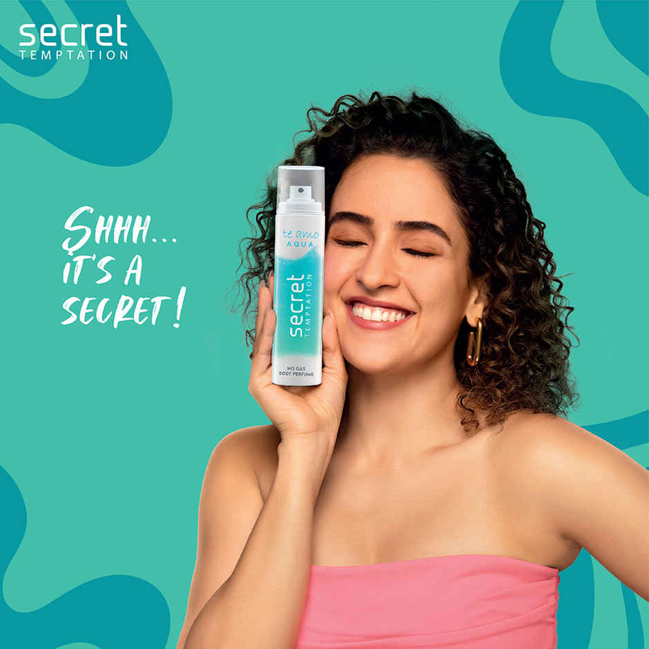 Secret Temptation Te Amo Aqua No Gas Perfume Body Spray for Women