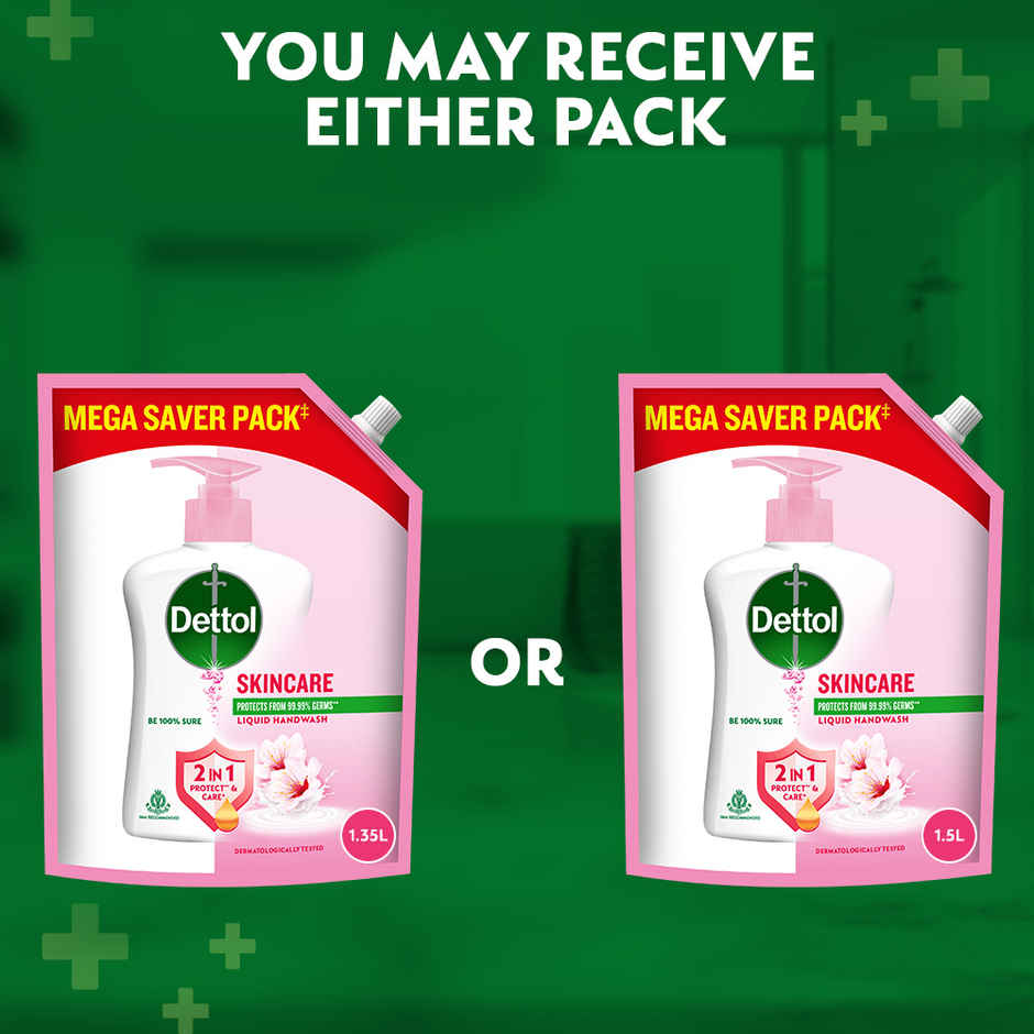 Dettol Liquid Handwash Refill - Skincare Moisturizing Hand Wash Pouch Combo
