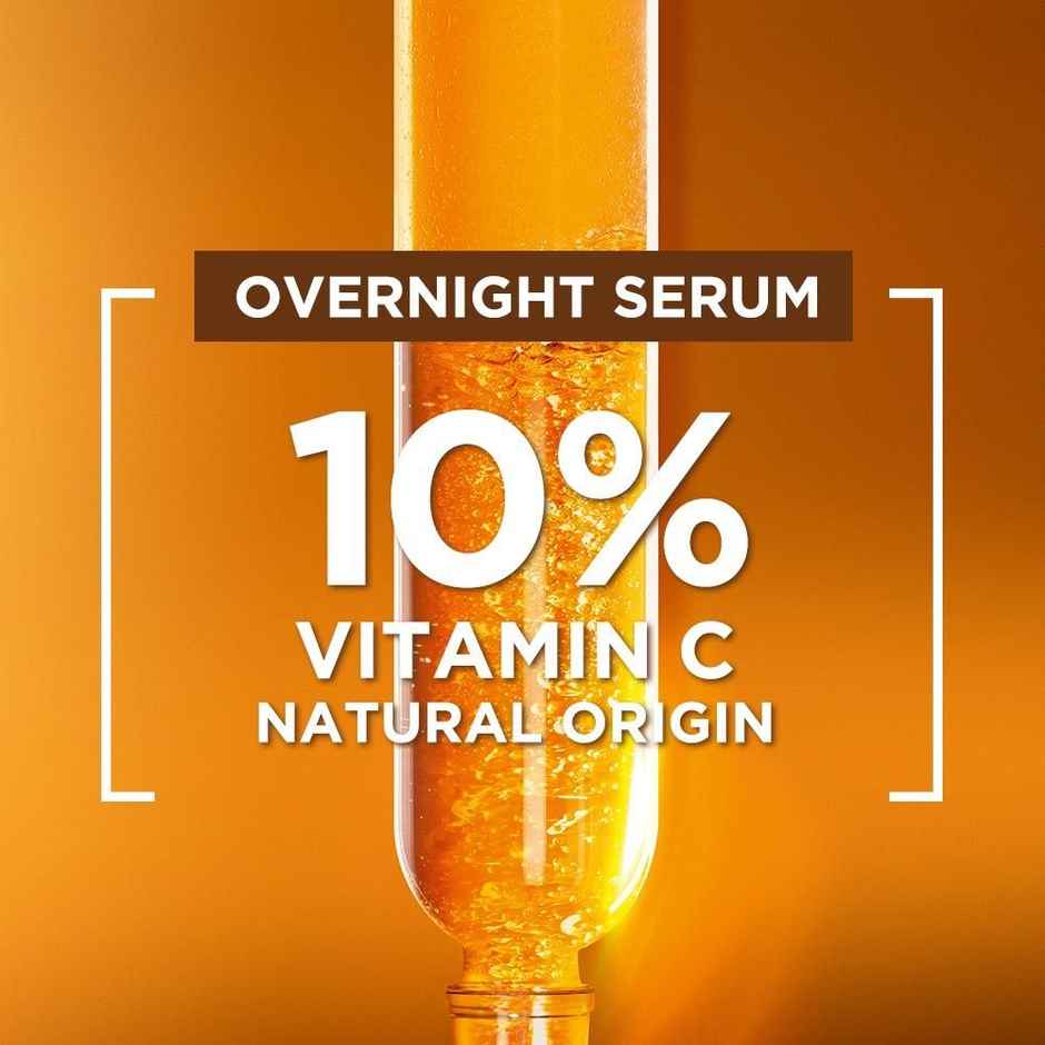 Garnier Bright Complete Night Vitamin C Serum With 10% Vitamin C for Bright Skin