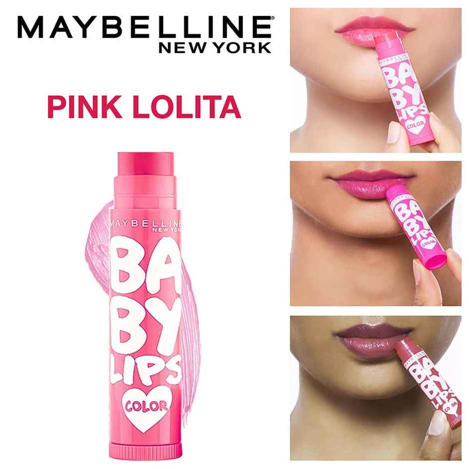 Maybelline New York Baby Lips Color Lip Balm with SPF 11 Up To 24H Moisture - Pink Lolita