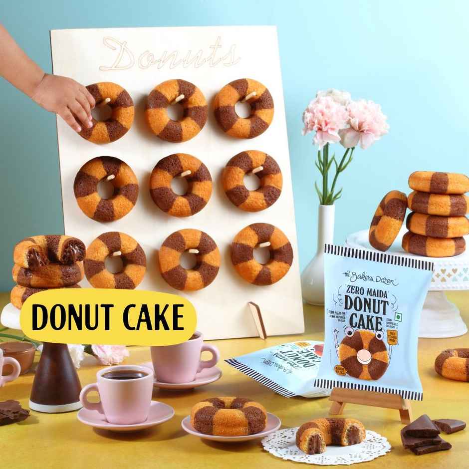 The Baker's Dozen Zero Maida Donut Cake | Soft & Indulgent