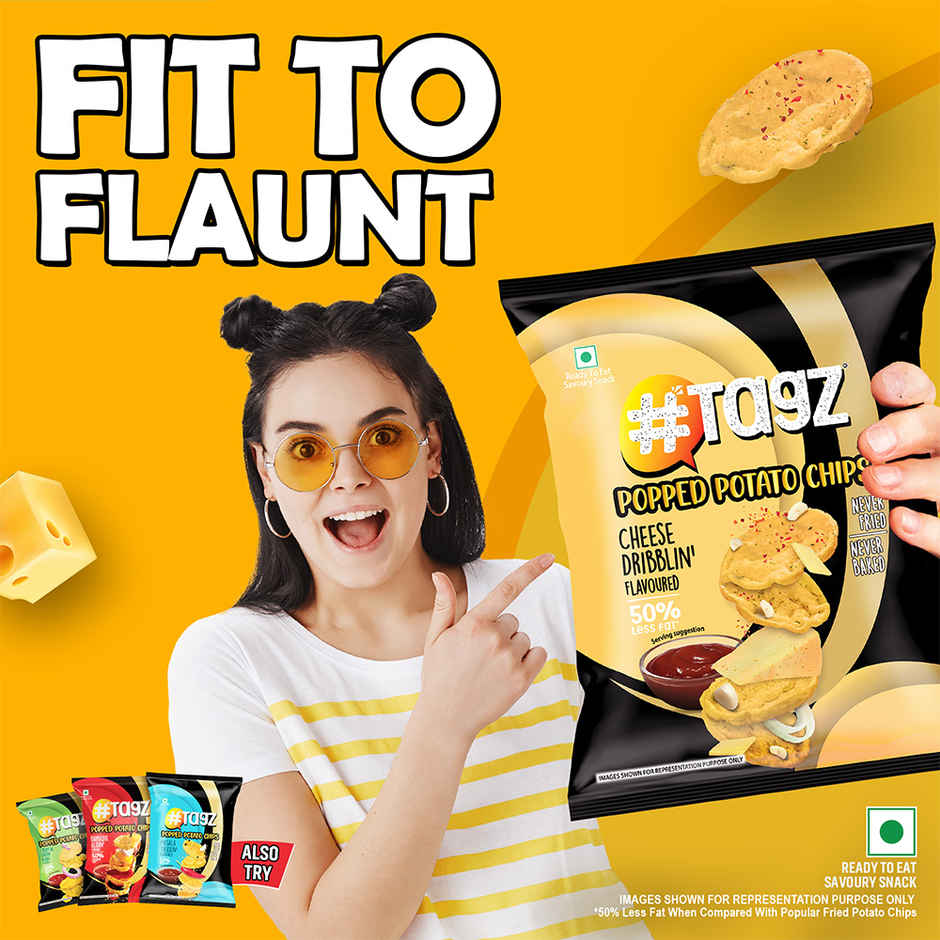 Tagz Popped Potato Chips Cheese