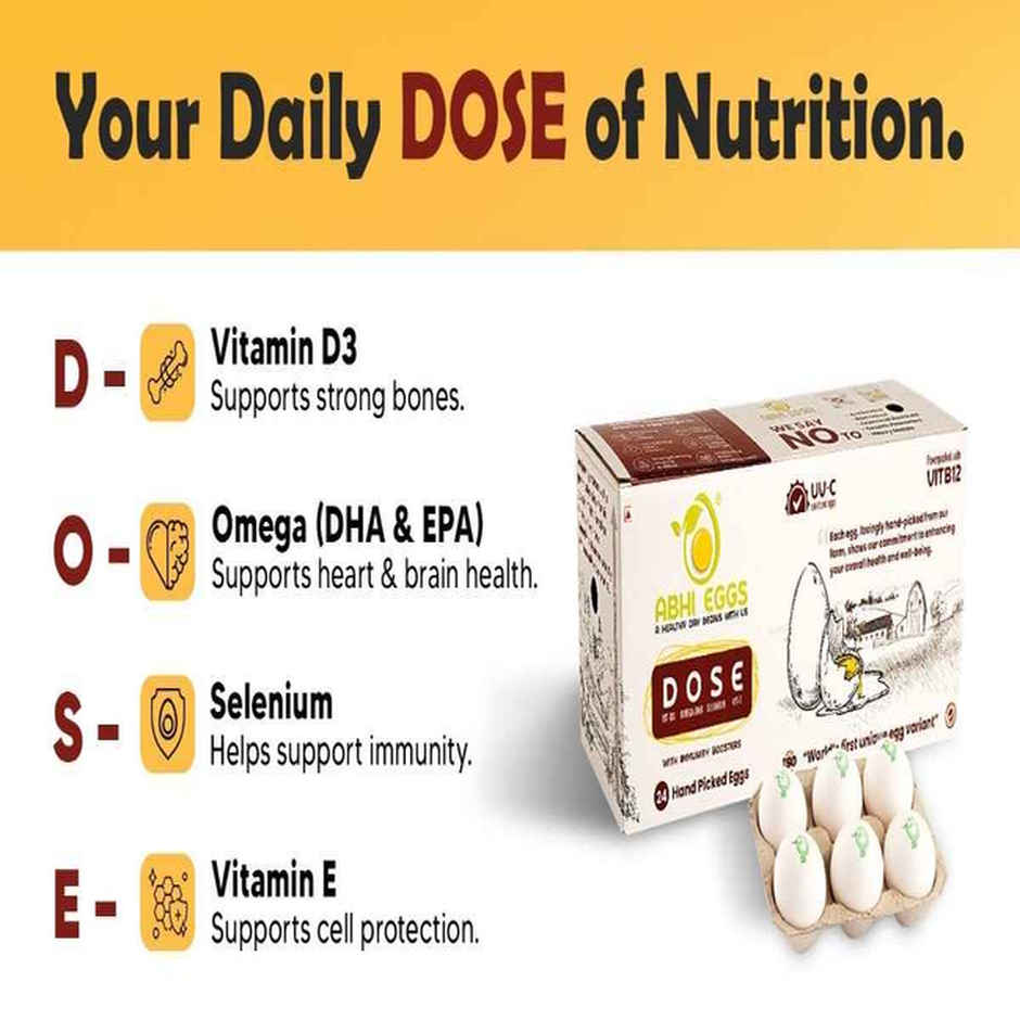 Abhi Eggs Dose With Immunity Boosters