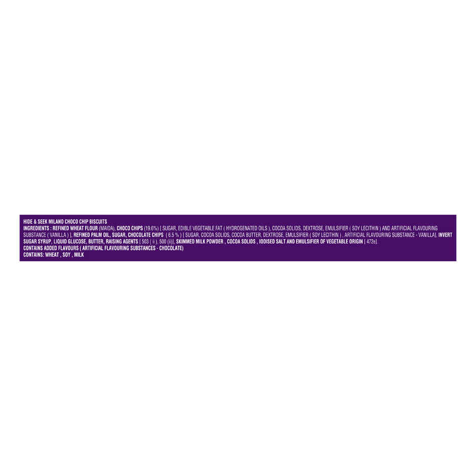 Parle Hide & Seek Milano Choco Chip Cookies