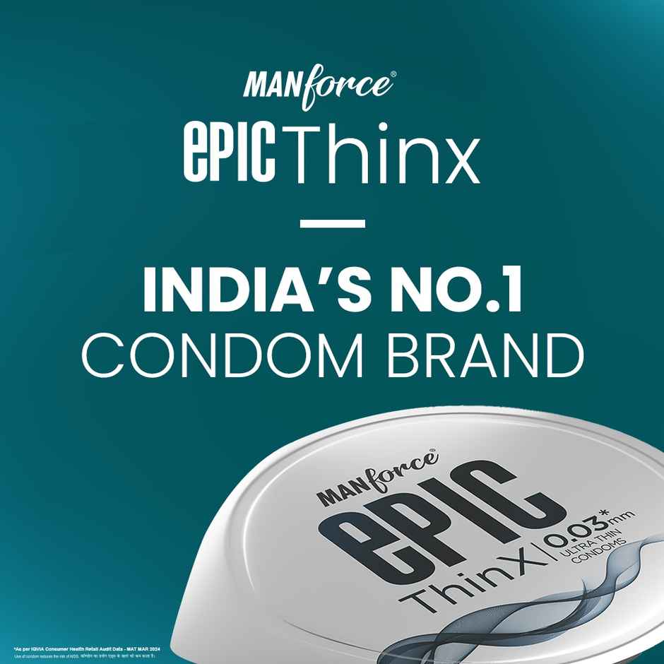 Manforce Epic Thinx Ultra Thin Condoms | Lightweight & Comfortable