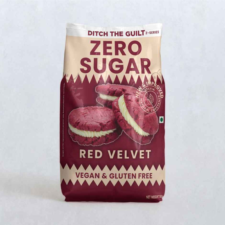 Ditch The Guilt Red Velvet Cookies - Zero Sugar Vegan Cookies