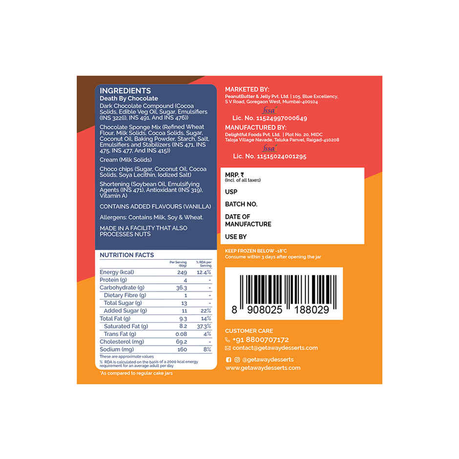 Get-A-Way Death By Chocolate Jar