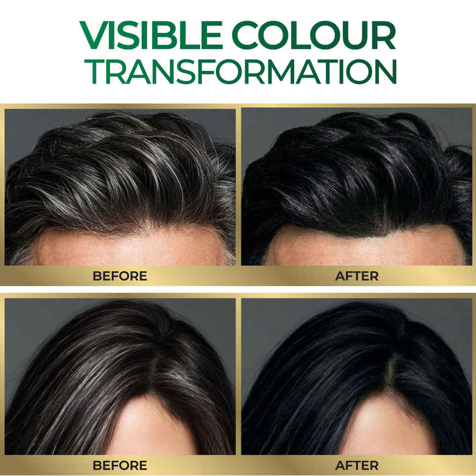 Streax Insta Shampoo Hair Colour | Natural Black