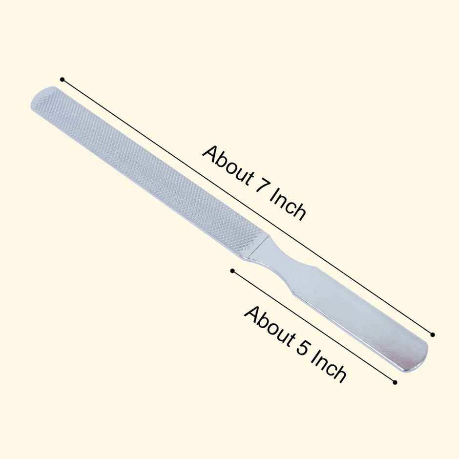 Bronson Professional Nail Filer And Buffer Double Sided Stainless Steel Pedicure Manicure Nail Tool