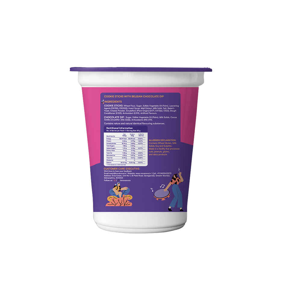 Nova Nova Huddlz- Cookie Sticks And Chocolate Dip