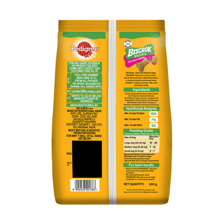 Pedigree Biscrok Milk & Chicken Flavour Dog Biscuits