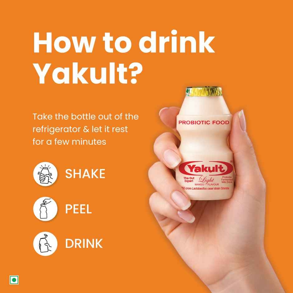 Yakult Light Mango Probiotic Fermented Milk Drink