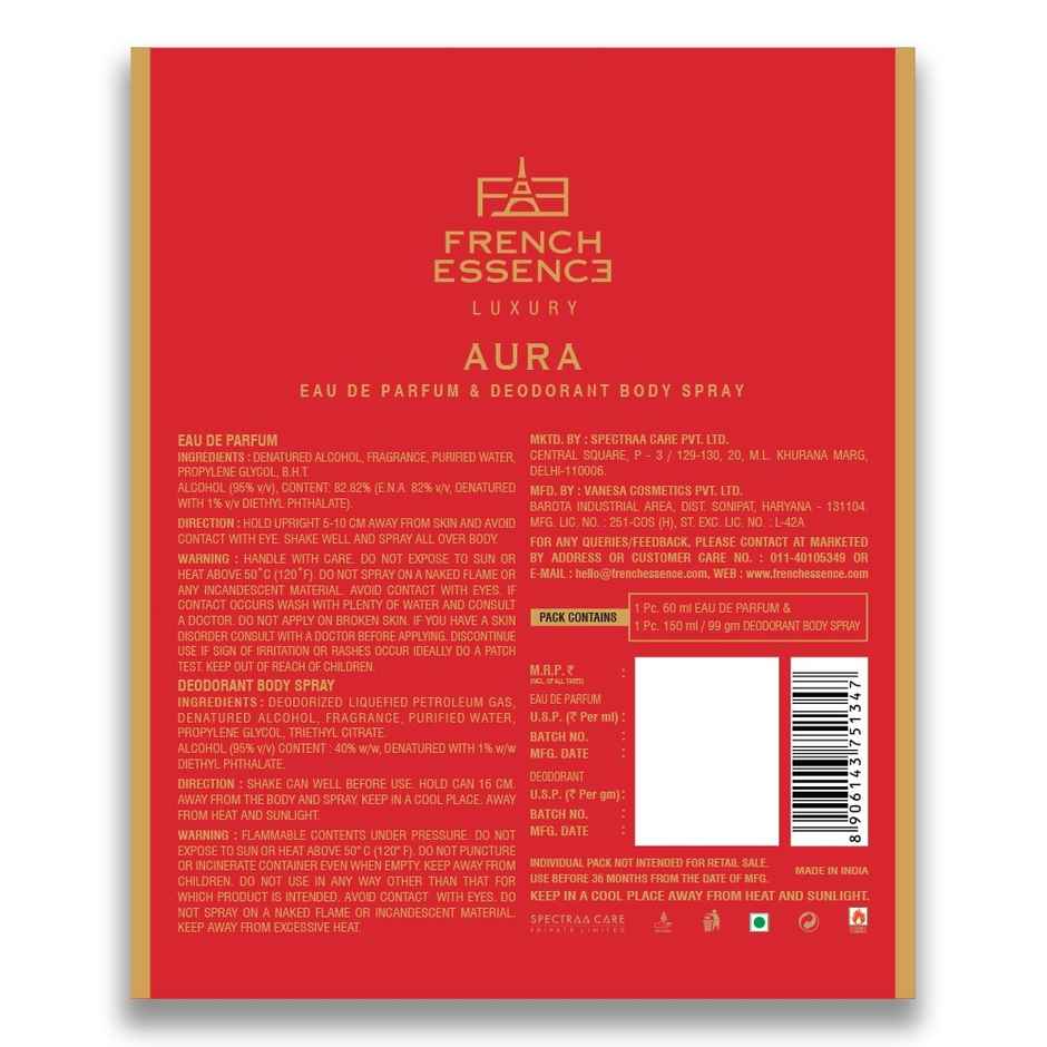 French Essence Gift Set - Aura | Deo | Parfum