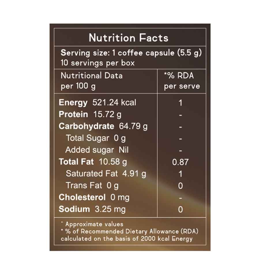 Coffeeza Intenso Coffee Capsules| Box Of 1 | 10 Capsules