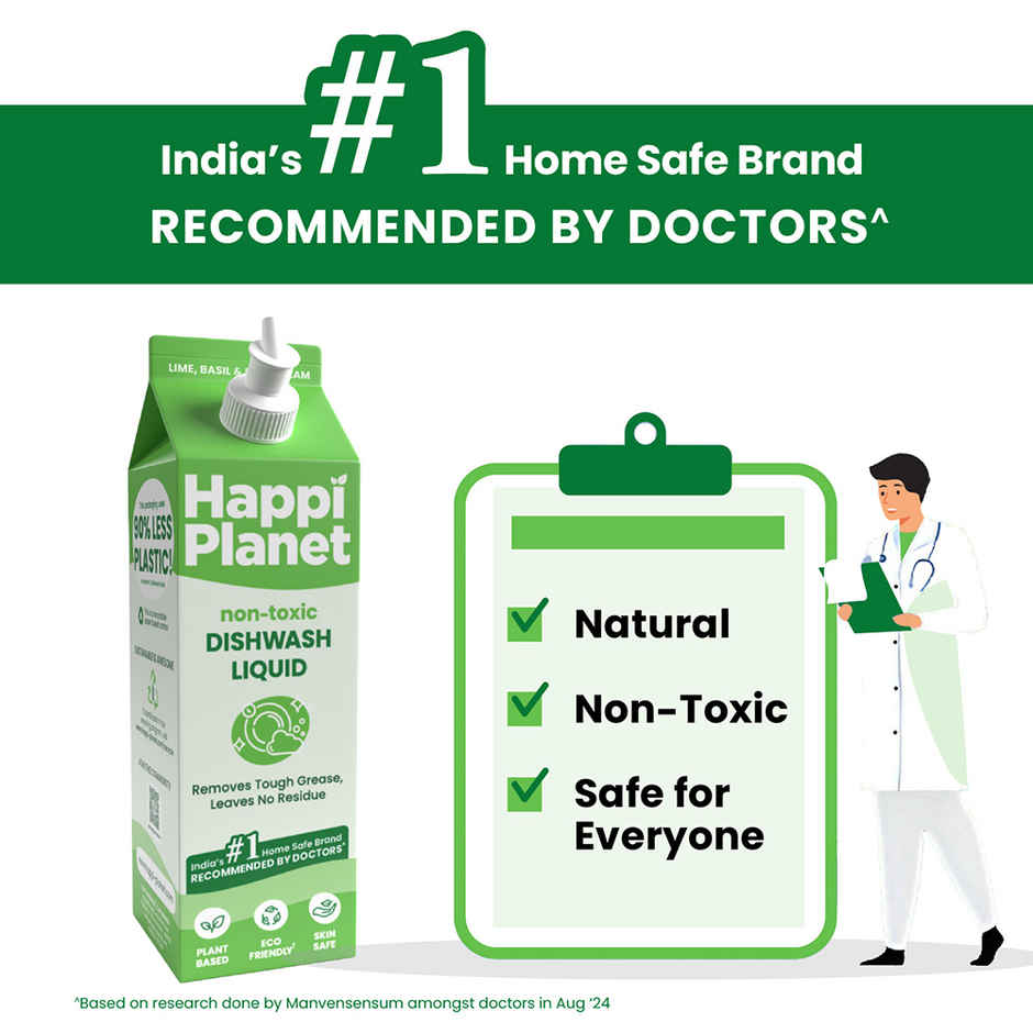 Happi Planet Organic Dishwash Liquid Gel