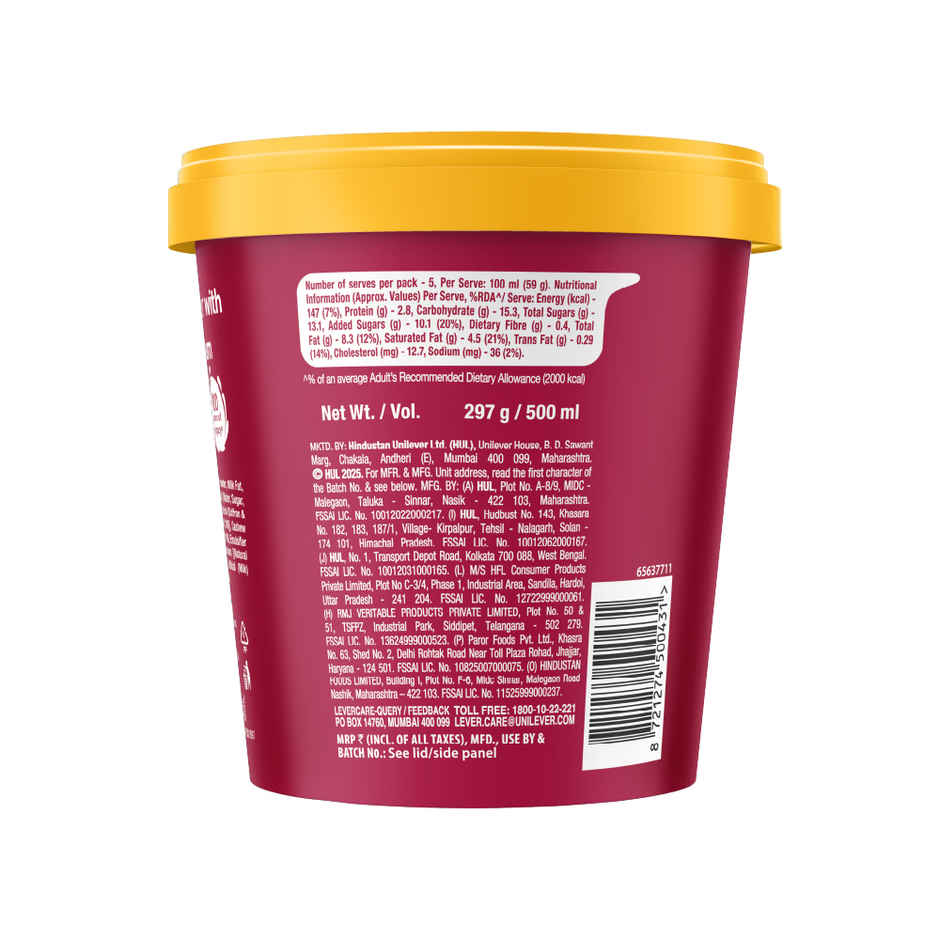 Kwality Wall's Kesar Bhog Ice cream Tub