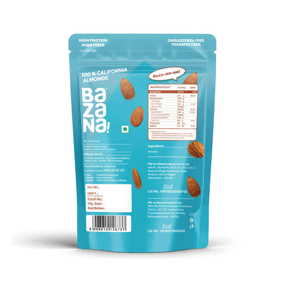 Bazana California Almonds | Fresh | Raw & Premium