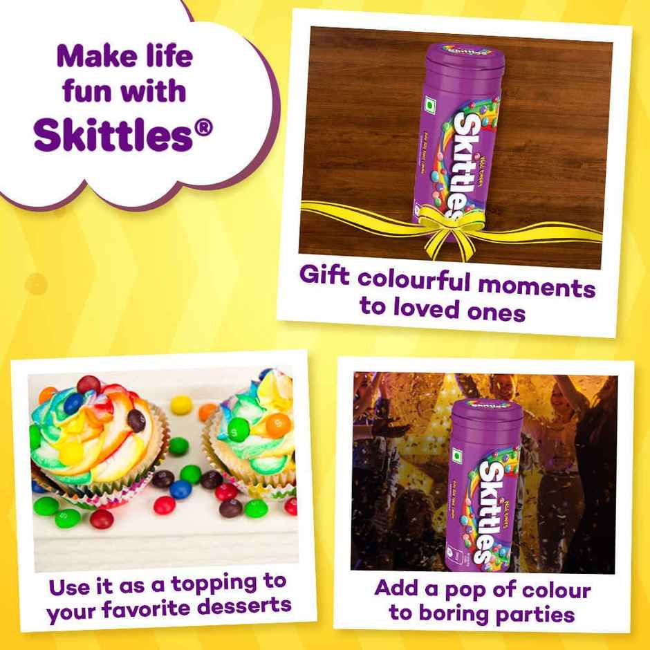 Skittles Wild Berry Bite Size Fruit Candy Tube | Fruity Flavours