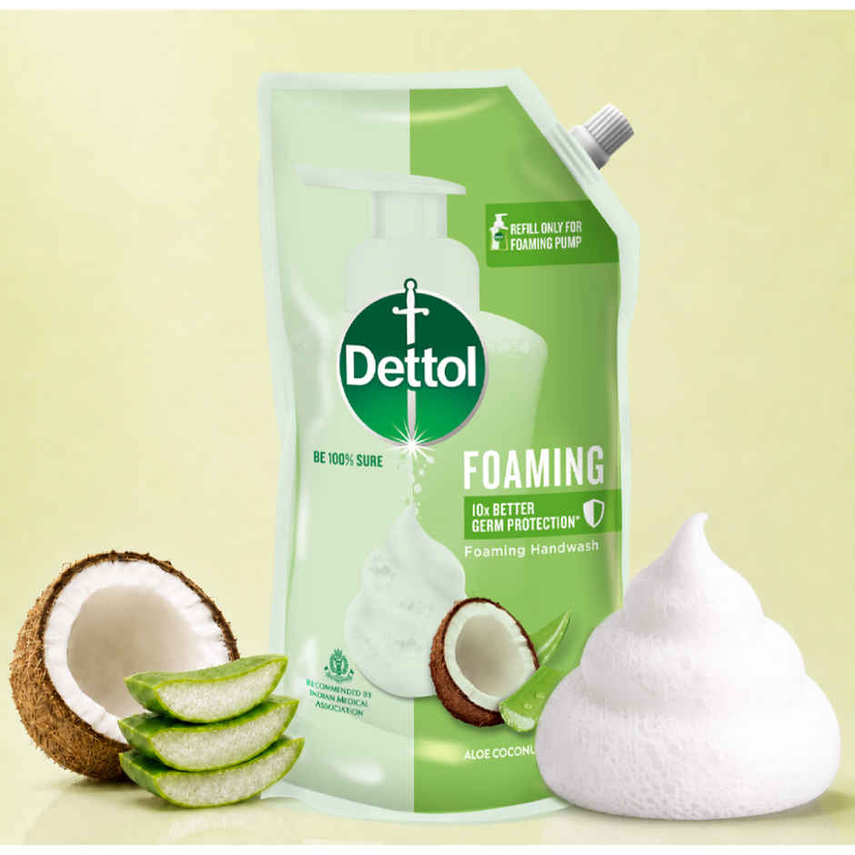 Dettol Foaming Handwash Aloe Coconut Refill Pouch