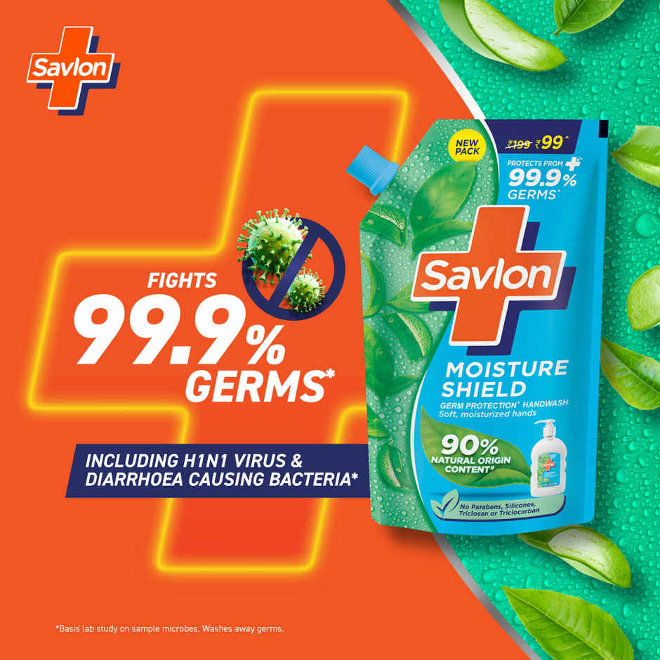 Savlon Moisture Shield Germ Protection Hand Wash (200ml) & Savlon Moisture Shield Germ Protection Hand Wash (650ml) Combo