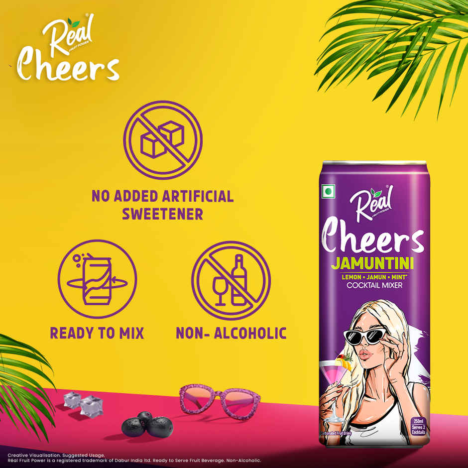 Real Cheers Jamuntini - Cocktail Mixer Combo