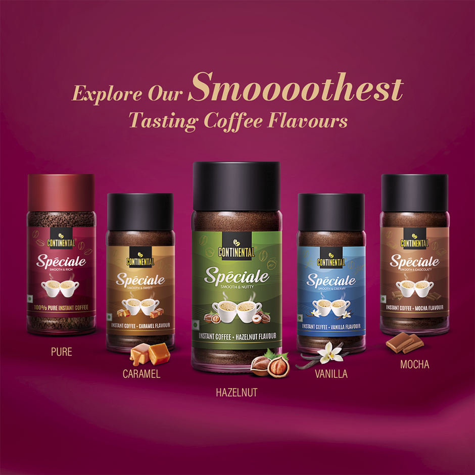 Continental Speciale Hazelnut Flavored Instant Coffee
