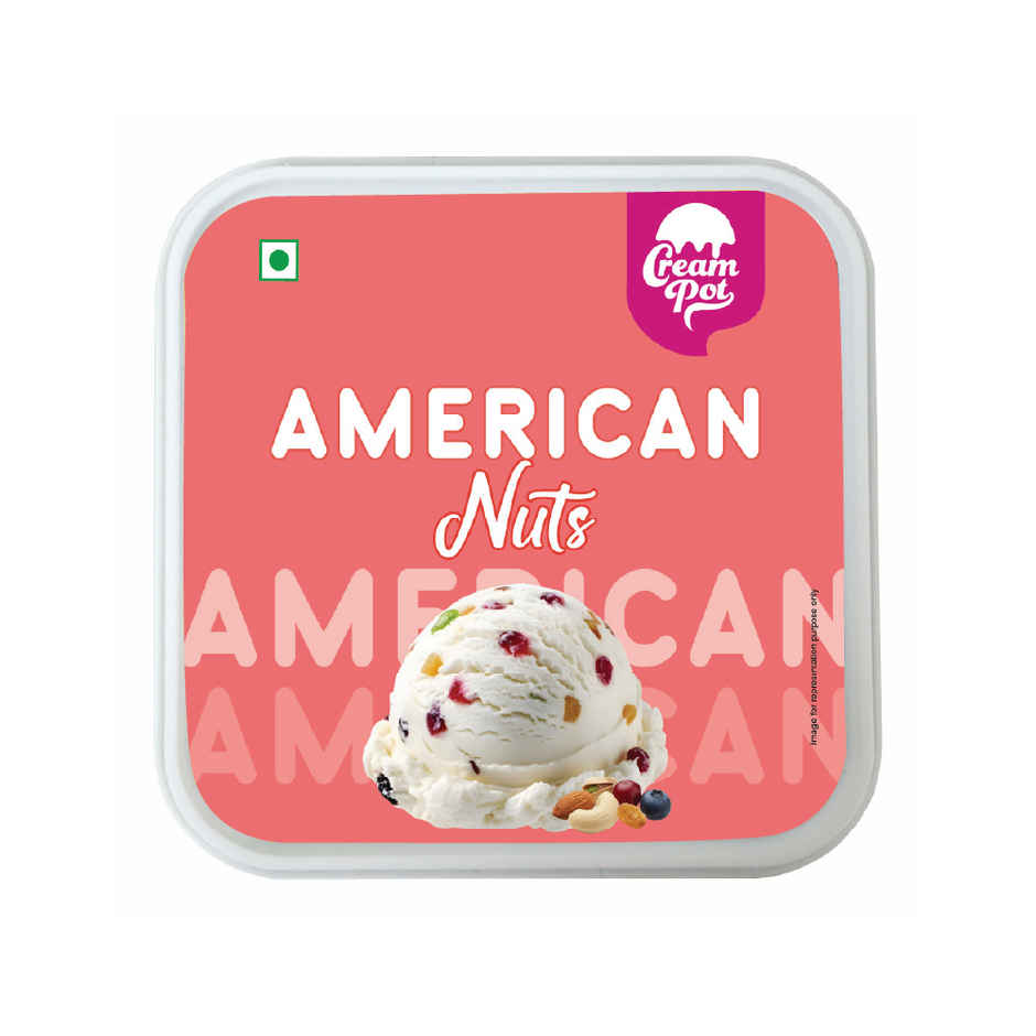 Cream Pot American Nuts Ice Cream Tub