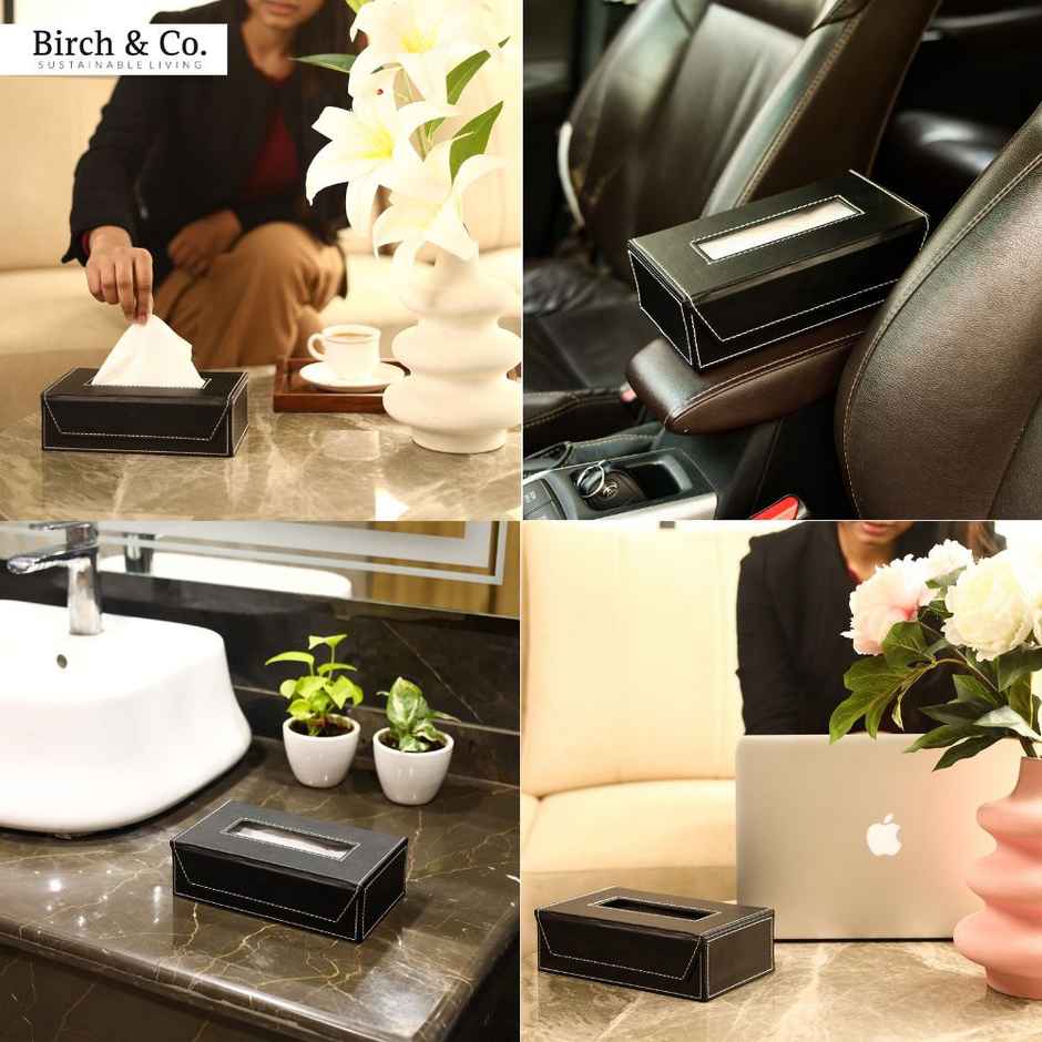 Birch & Co. Tissue Box - Black