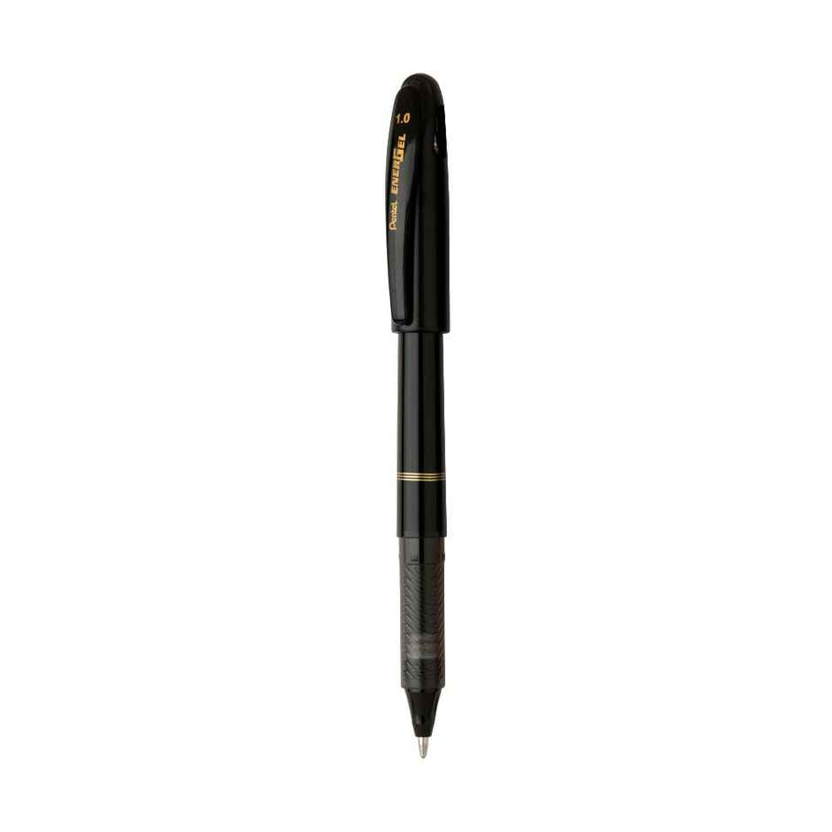 Pentel BL410 Energel Bold Single Black Body Blue Ink