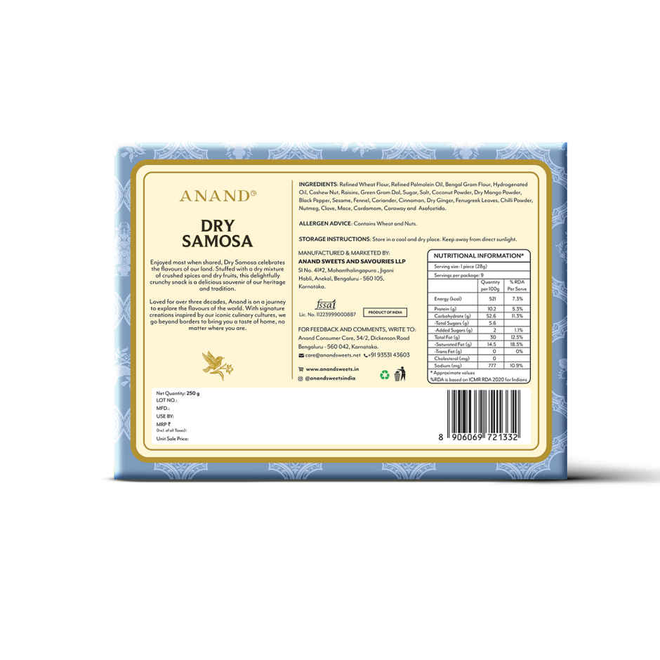 Anand Sweets Dry Samosa